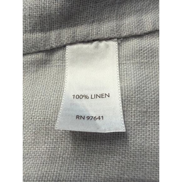 J.Jill 100% Linen flax colored double breasted vest with pockets! M petite - Picture 3 of 7